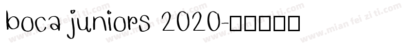 boca juniors 2020字体转换